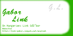 gabor link business card